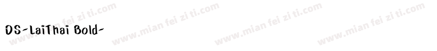 DS-LaiThai Bold字体转换